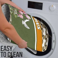 Cyprus Bathroom Set with Cyclamen Flower Illustration Design and National Emblem - Wonder Print Shop