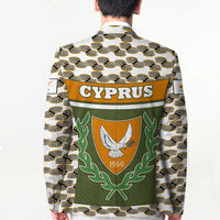 Cyprus Blazer with Cyclamen Flower Illustration Design and National Emblem - Wonder Print Shop