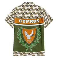 Cyprus Family Matching Puletasi and Hawaiian Shirt with Cyclamen Flower Illustration Design and National Emblem - Wonder Print Shop