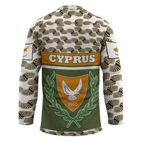 Cyprus Hockey Jersey with Cyclamen Flower Illustration Design and National Emblem - Wonder Print Shop