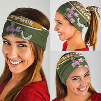 Cyprus Neck Gaiter with Cyclamen Flower Illustration Design and National Emblem TS04