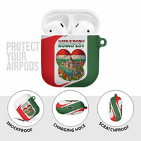 Hungary AirPods Case with Budapest Heart Illustration Design and Crown Emblem - Wonder Print Shop