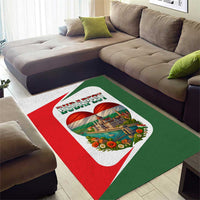 Hungary Area Rug with Budapest Heart Illustration Design and Crown Emblem - Wonder Print Shop