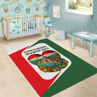 Hungary Area Rug with Budapest Heart Illustration Design and Crown Emblem - Wonder Print Shop