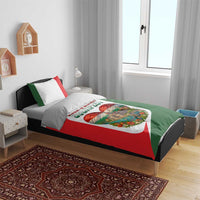 Hungary Bedding Set with Budapest Heart Illustration Design and Crown Emblem - Wonder Print Shop