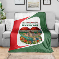 Hungary Blanket with Budapest Heart Illustration Design and Crown Emblem - Wonder Print Shop