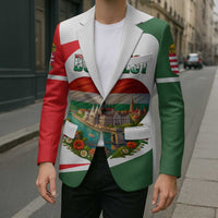 Hungary Blazer with Budapest Heart Illustration Design and Crown Emblem - Wonder Print Shop