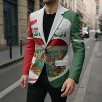 Hungary Blazer with Budapest Heart Illustration Design and Crown Emblem - Wonder Print Shop