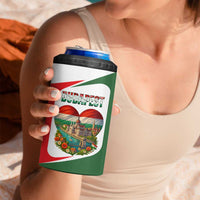 Hungary 4 in 1 Can Cooler Tumbler with Budapest Heart Illustration Design and Crown Emblem - Wonder Print Shop