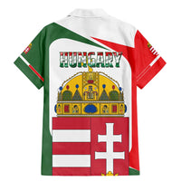 Hungary Family Matching Mermaid Dress and Hawaiian Shirt with Budapest Heart Illustration Design and Crown Emblem - Wonder Print Shop