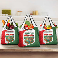 Hungary Grocery Bag with Budapest Heart Illustration Design and Crown Emblem - Wonder Print Shop