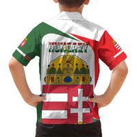 Hungary Hawaiian Shirt with Budapest Heart Illustration Design and Crown Emblem - Wonder Print Shop