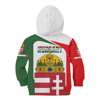 Hungary Kid Hoodie with Budapest Heart Illustration Design and Crown Emblem - Wonder Print Shop