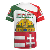Hungary Rugby Jersey with Budapest Heart Illustration Design and Crown Emblem - Wonder Print Shop