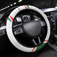 Hungary Steering Wheel Cover with Budapest Heart Illustration Design and Crown Emblem - Wonder Print Shop