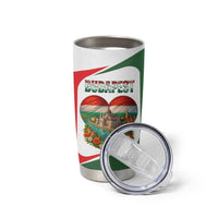 Hungary Tumbler Cup with Budapest Heart Illustration Design and Crown Emblem - Wonder Print Shop