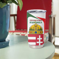Hungary Tumbler Cup with Budapest Heart Illustration Design and Crown Emblem - Wonder Print Shop