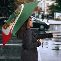 Hungary Umbrella with Budapest Heart Illustration Design and Crown Emblem - Wonder Print Shop