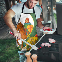 Hungary Apron with Knight and Angel Illustration Design and National Crest - Wonder Print Shop