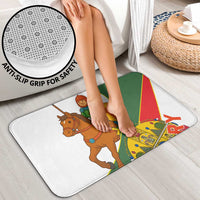 Hungary Bathroom Set with Knight and Angel Illustration Design and National Crest - Wonder Print Shop