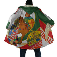 Hungary Cloak with Knight and Angel Illustration Design and National Crest - Wonder Print Shop