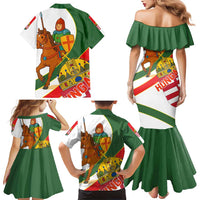 Hungary Family Matching Mermaid Dress and Hawaiian Shirt with Knight and Angel Illustration Design and National Crest - Wonder Print Shop