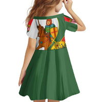 Hungary Family Matching Off Shoulder Maxi Dress and Hawaiian Shirt with Knight and Angel Illustration Design and National Crest - Wonder Print Shop