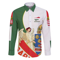 Hungary Family Matching Puletasi and Hawaiian Shirt with Knight and Angel Illustration Design and National Crest - Wonder Print Shop