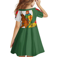 Hungary Family Matching Summer Maxi Dress and Hawaiian Shirt with Knight and Angel Illustration Design and National Crest - Wonder Print Shop