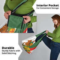 Hungary Grocery Bag with Knight and Angel Illustration Design and National Crest - Wonder Print Shop