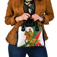 Hungary Shoulder Handbag with Knight and Angel Illustration Design and National Crest - Wonder Print Shop