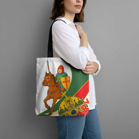 Hungary Tote Bag with Knight and Angel Illustration Design and National Crest - Wonder Print Shop