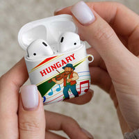 Hungary AirPods Case with Folk Musician Illustration Design and Traditional Floral - Wonder Print Shop