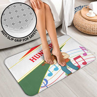 Hungary Bathroom Set with Folk Musician Illustration Design and Traditional Floral - Wonder Print Shop