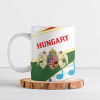 Hungary Ceramic Mug with Folk Musician Illustration Design and Traditional Floral - Wonder Print Shop