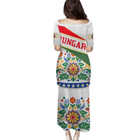 Hungary Family Matching Puletasi and Hawaiian Shirt with Folk Musician Illustration Design and Traditional Floral - Wonder Print Shop