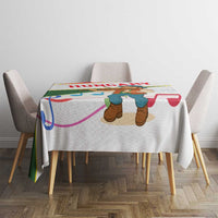 Hungary Tablecloth with Folk Musician Illustration Design and Traditional Floral - Wonder Print Shop