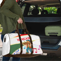 Hungary Travel Bag with Folk Musician Illustration Design and Traditional Floral - Wonder Print Shop