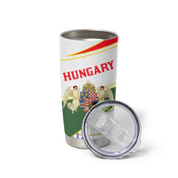 Hungary Tumbler Cup with Folk Musician Illustration Design and Traditional Floral - Wonder Print Shop