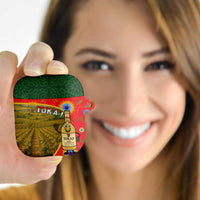 Hungary AirPods Case with Tokaj Vineyard Illustration Design and Grape Wine - Wonder Print Shop