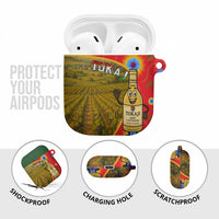 Hungary AirPods Case with Tokaj Vineyard Illustration Design and Grape Wine - Wonder Print Shop