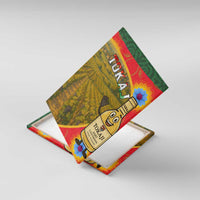 Hungary Canvas Wall Art with Tokaj Vineyard Illustration Design and Grape Wine - Wonder Print Shop