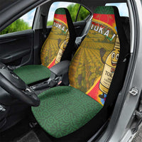 Hungary Car Seat Cover with Tokaj Vineyard Illustration Design and Grape Wine - Wonder Print Shop