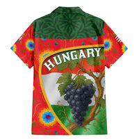 Hungary Family Matching Mermaid Dress and Hawaiian Shirt with Tokaj Vineyard Illustration Design and Grape Wine - Wonder Print Shop