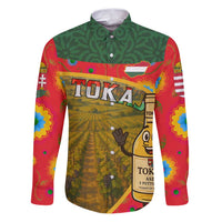 Hungary Family Matching Puletasi and Hawaiian Shirt with Tokaj Vineyard Illustration Design and Grape Wine - Wonder Print Shop