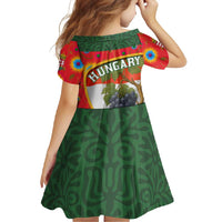 Hungary Family Matching Short Sleeve Bodycon Dress and Hawaiian Shirt with Tokaj Vineyard Illustration Design and Grape Wine - Wonder Print Shop