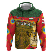 Hungary Hoodie with Tokaj Vineyard Illustration Design and Grape Wine - Wonder Print Shop