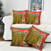 Hungary Pillow Cover with Tokaj Vineyard Illustration Design and Grape Wine - Wonder Print Shop