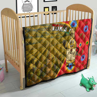 Hungary Quilt with Tokaj Vineyard Illustration Design and Grape Wine - Wonder Print Shop