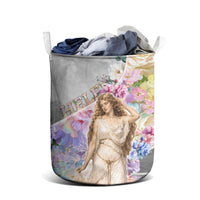 Helen Of Troy Laundry Basket Ancient Greek Mythology Floral Goddess Portrait